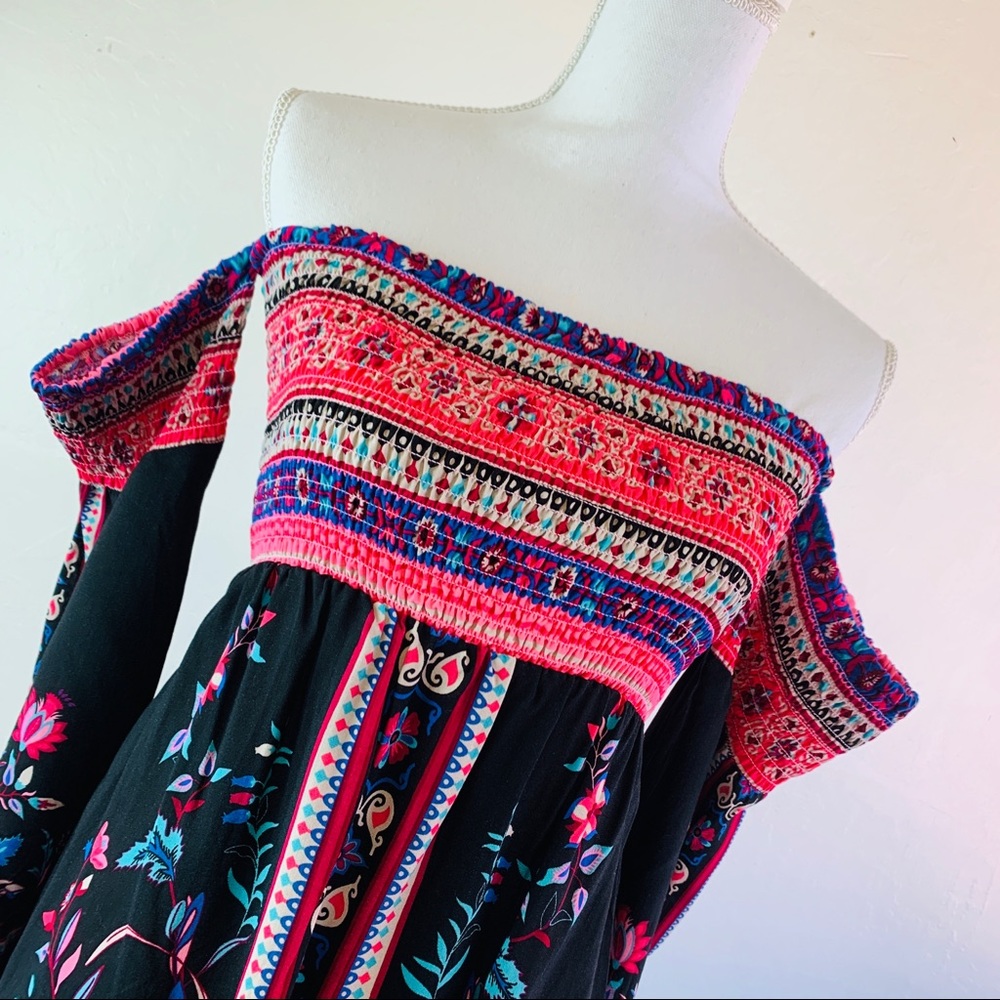 Flying Tomato Floral Off The Shoulder Dress - Picture 4 of 7